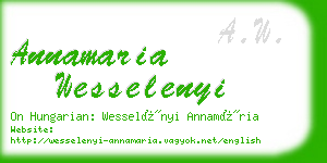 annamaria wesselenyi business card